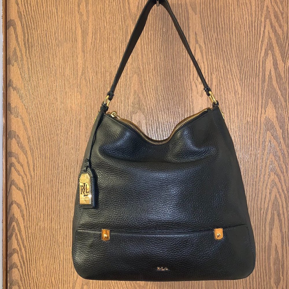 Ralph Lauren  Leather Hobo Shoulder Bag